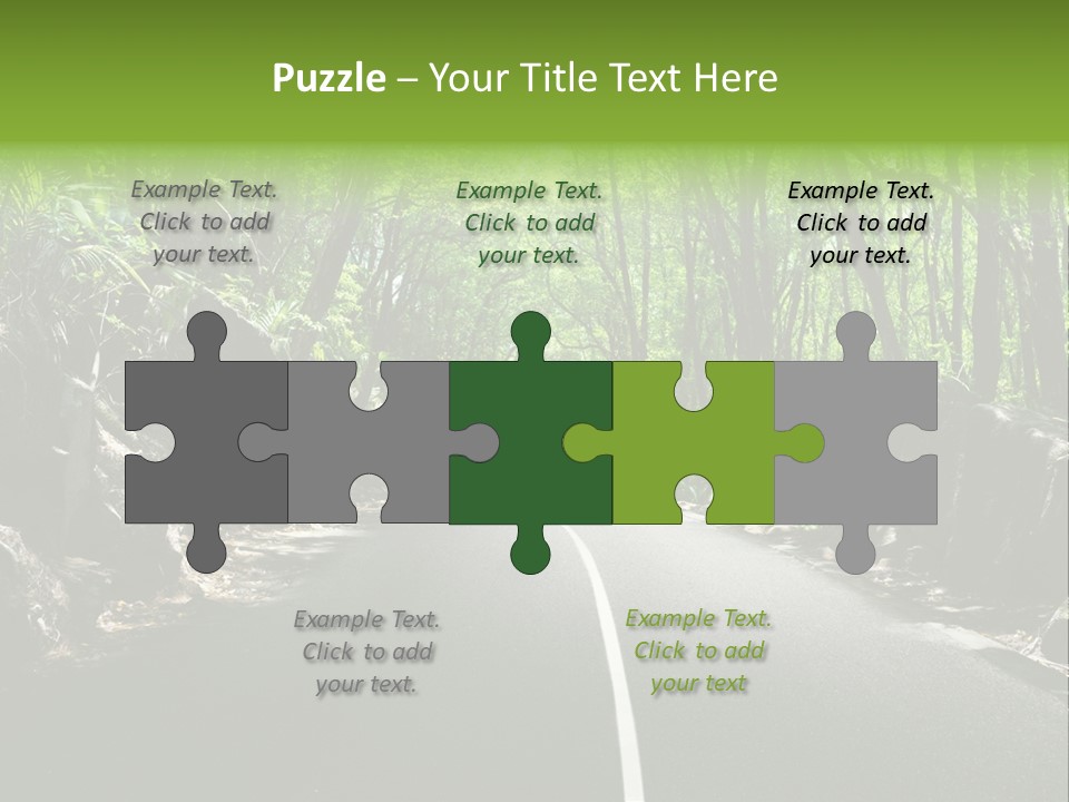 Nature Seychelles Highway PowerPoint Template