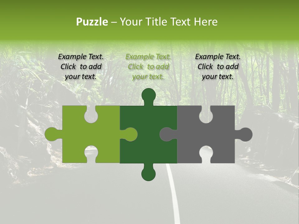 Nature Seychelles Highway PowerPoint Template