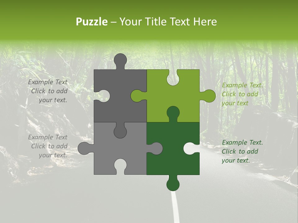 Nature Seychelles Highway PowerPoint Template