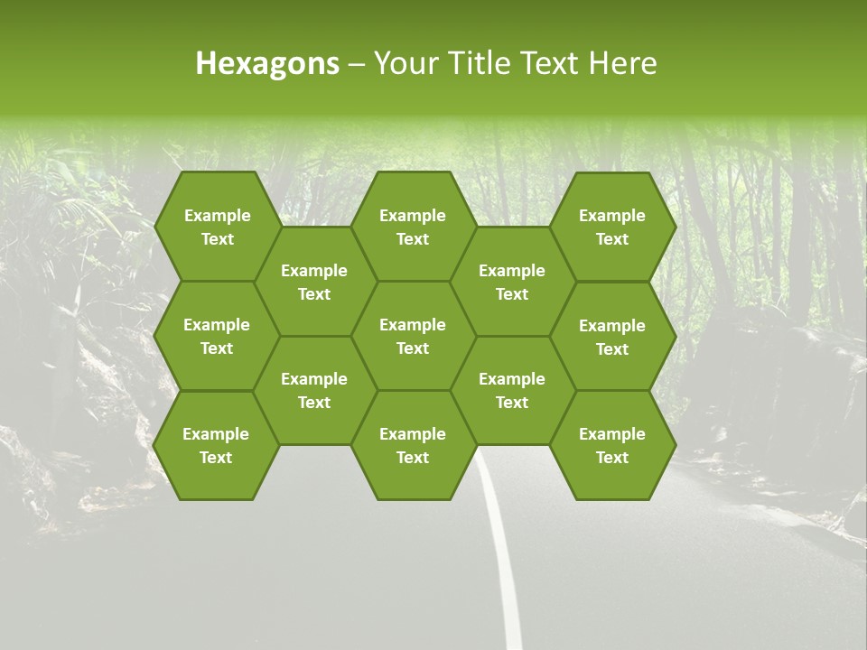 Nature Seychelles Highway PowerPoint Template