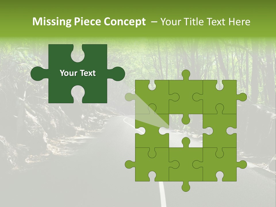 Nature Seychelles Highway PowerPoint Template