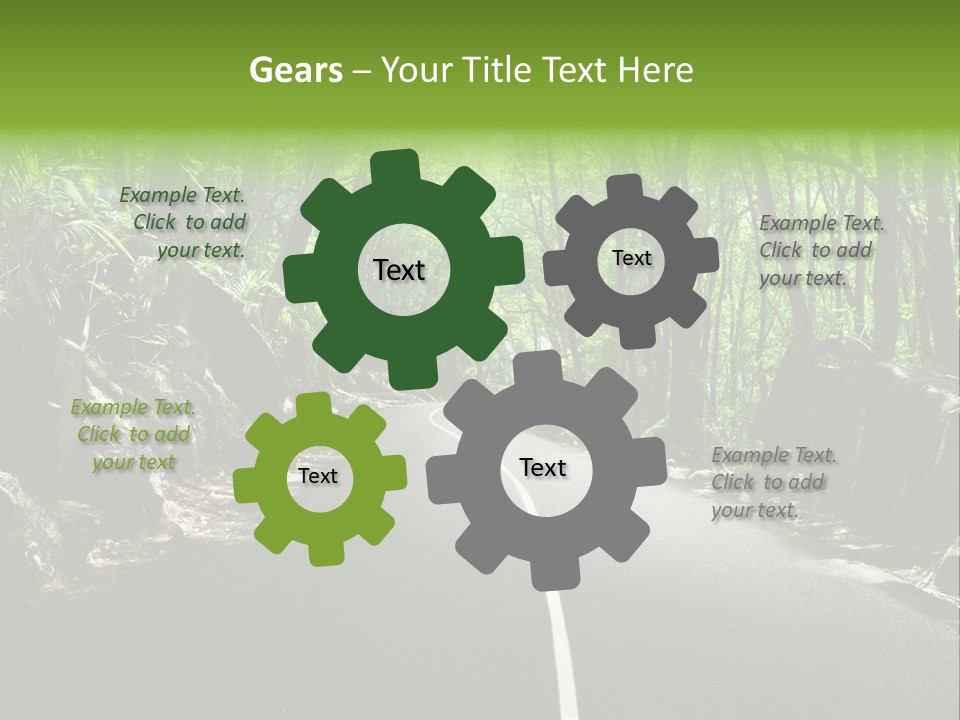 Nature Seychelles Highway PowerPoint Template