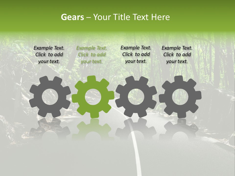 Nature Seychelles Highway PowerPoint Template