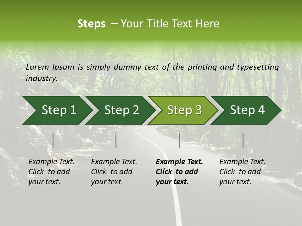 Nature Seychelles Highway PowerPoint Template