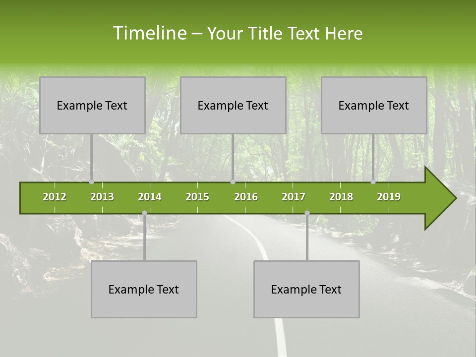 Nature Seychelles Highway PowerPoint Template