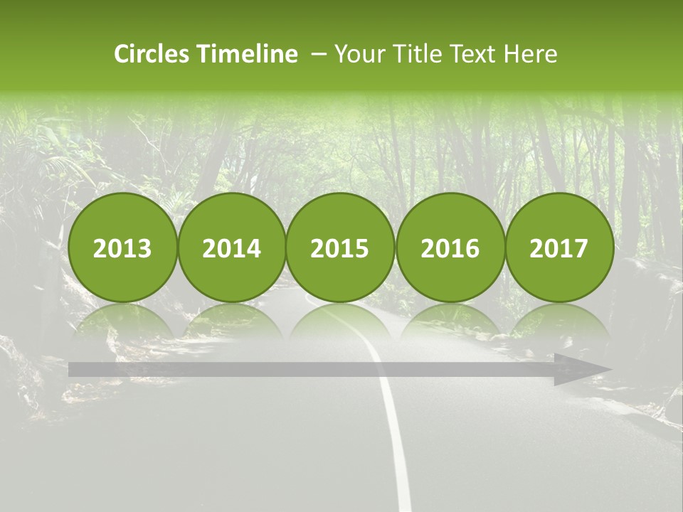 Nature Seychelles Highway PowerPoint Template