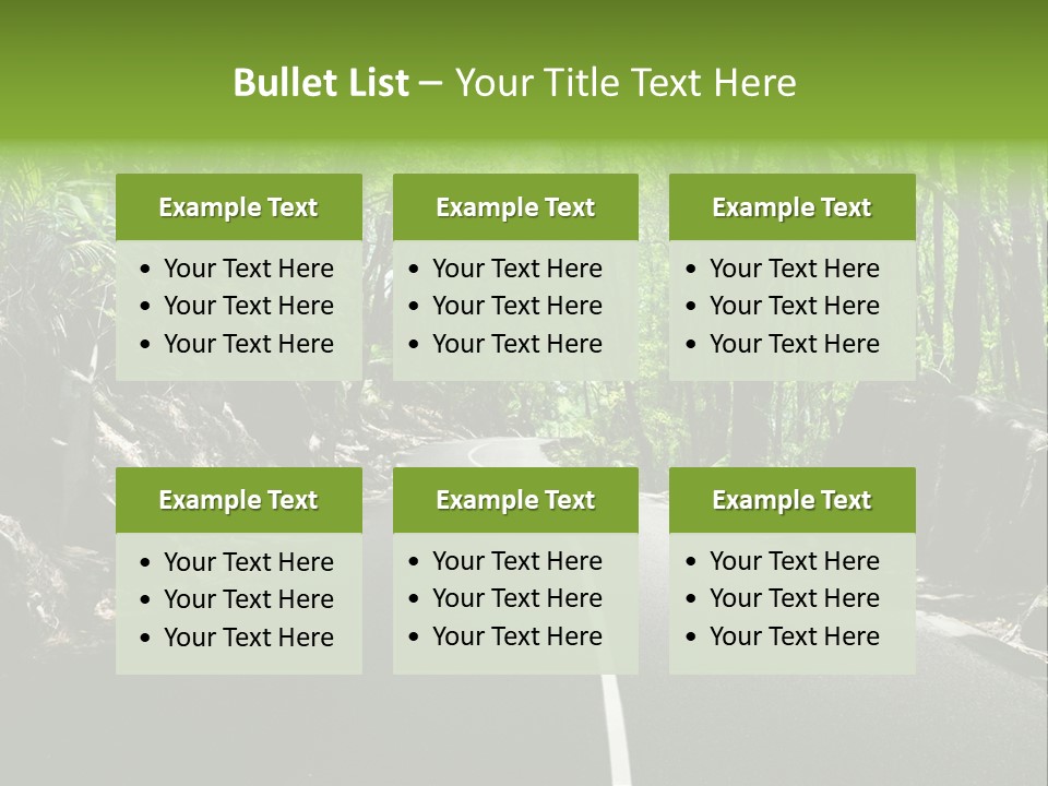 Nature Seychelles Highway PowerPoint Template