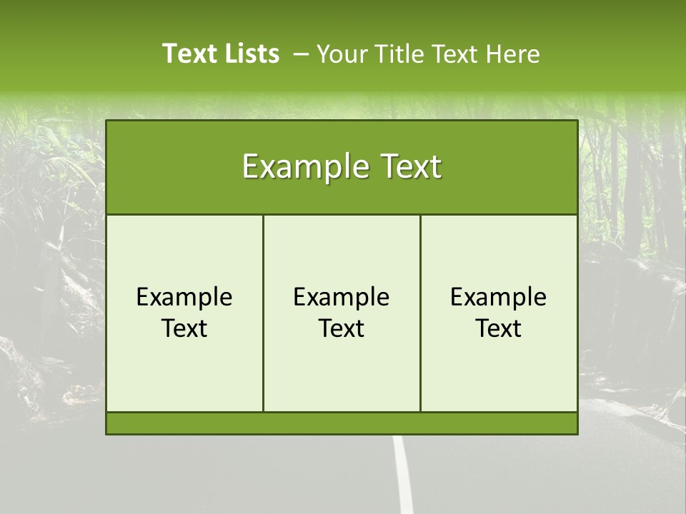 Nature Seychelles Highway PowerPoint Template