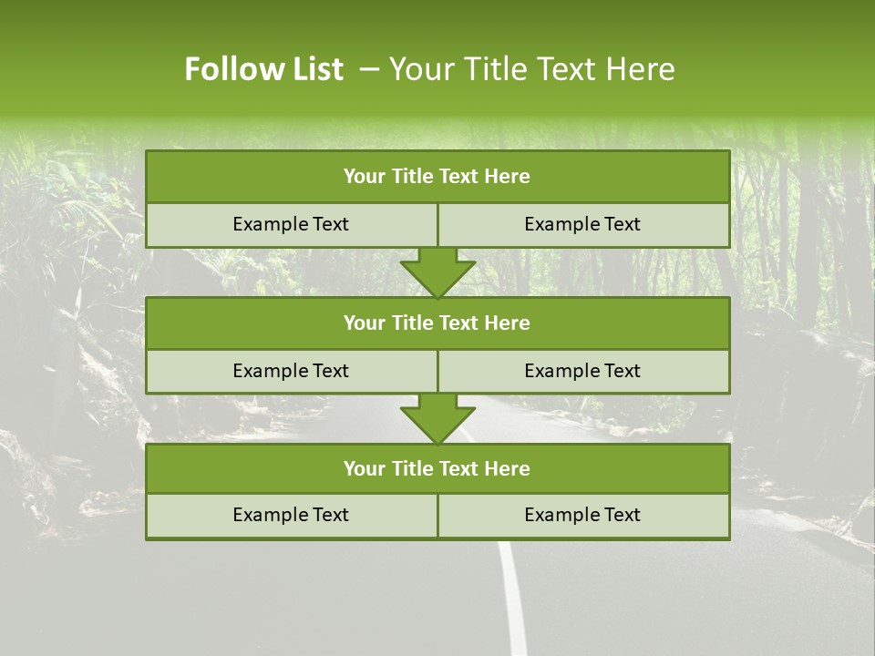 Nature Seychelles Highway PowerPoint Template