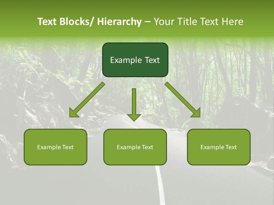 Nature Seychelles Highway PowerPoint Template