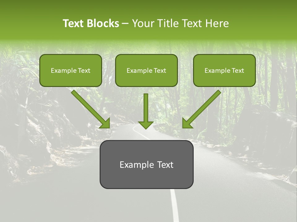 Nature Seychelles Highway PowerPoint Template