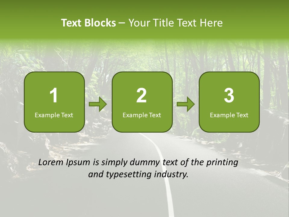 Nature Seychelles Highway PowerPoint Template