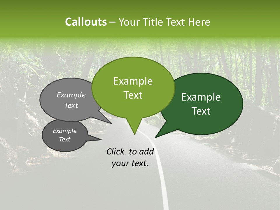 Nature Seychelles Highway PowerPoint Template