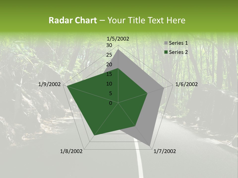Nature Seychelles Highway PowerPoint Template