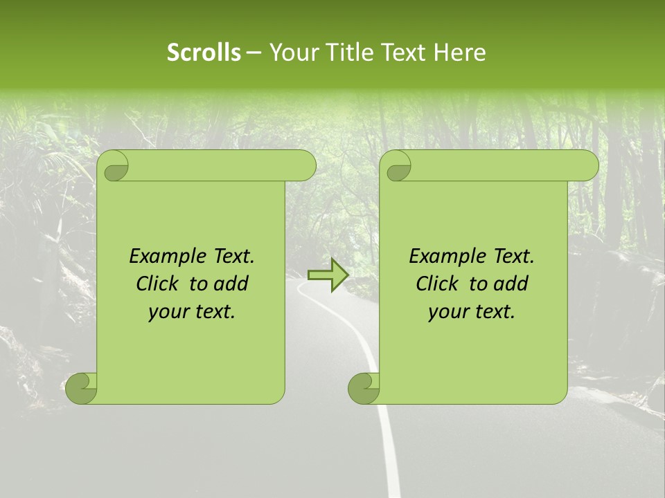 Nature Seychelles Highway PowerPoint Template