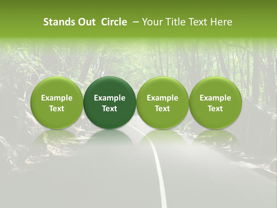 Nature Seychelles Highway PowerPoint Template