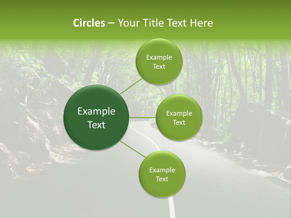 Nature Seychelles Highway PowerPoint Template