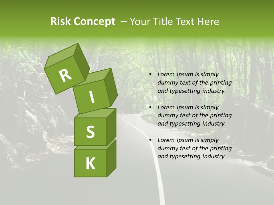 Nature Seychelles Highway PowerPoint Template