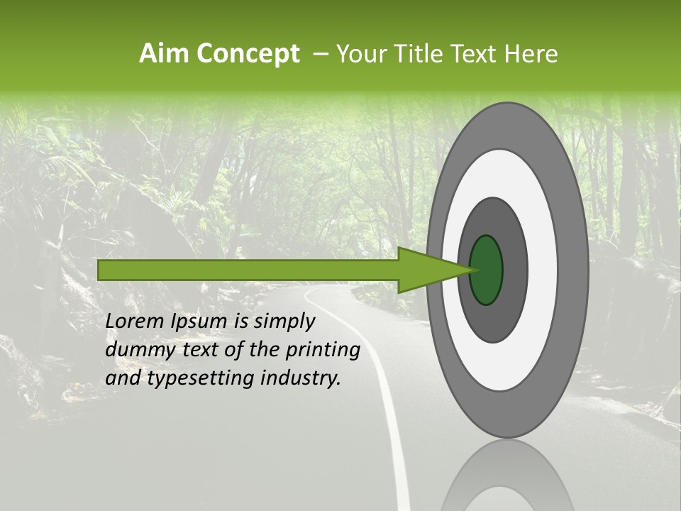 Nature Seychelles Highway PowerPoint Template