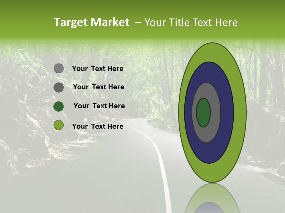 Nature Seychelles Highway PowerPoint Template