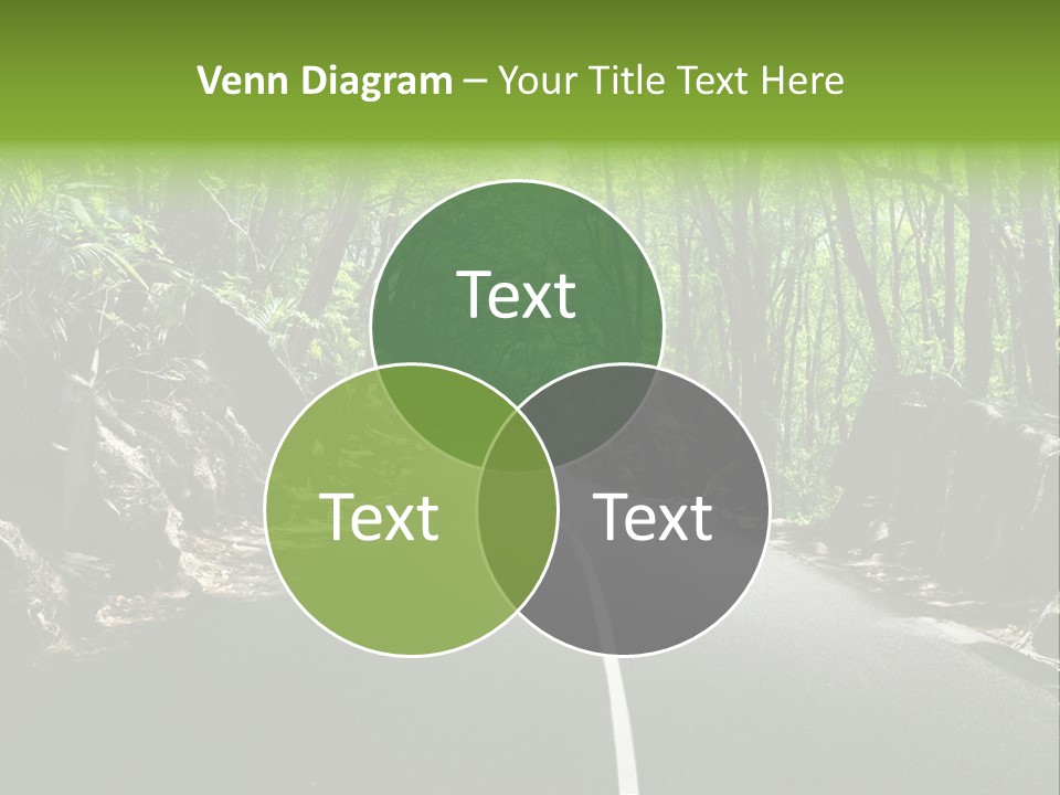 Nature Seychelles Highway PowerPoint Template