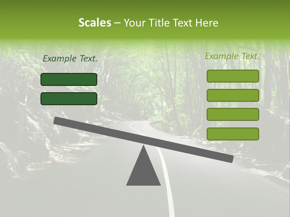 Nature Seychelles Highway PowerPoint Template