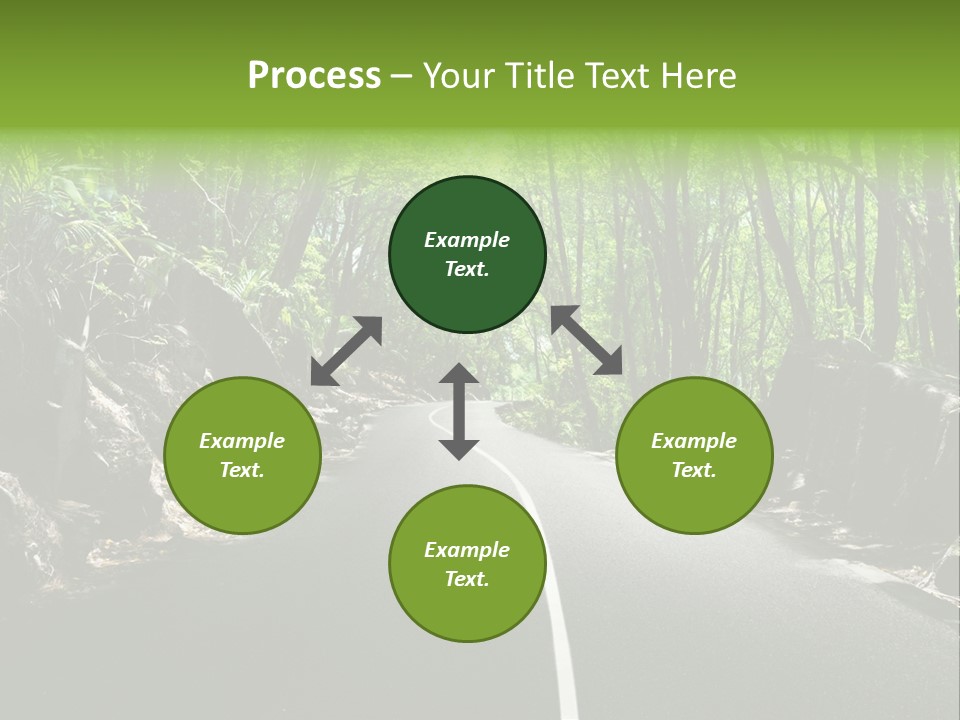 Nature Seychelles Highway PowerPoint Template
