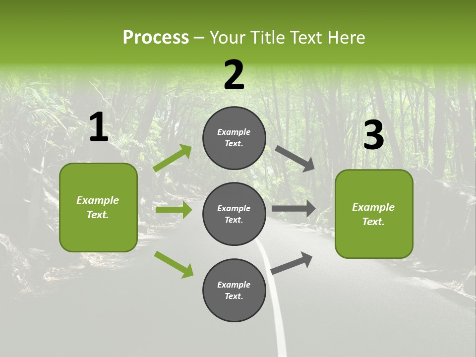 Nature Seychelles Highway PowerPoint Template