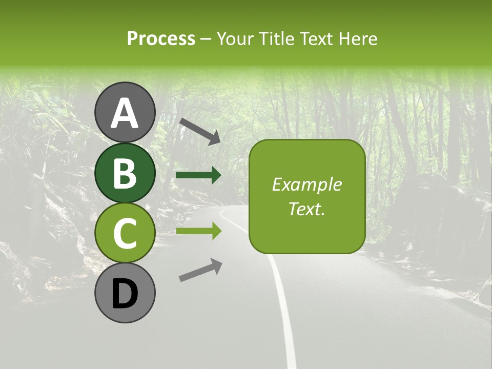 Nature Seychelles Highway PowerPoint Template