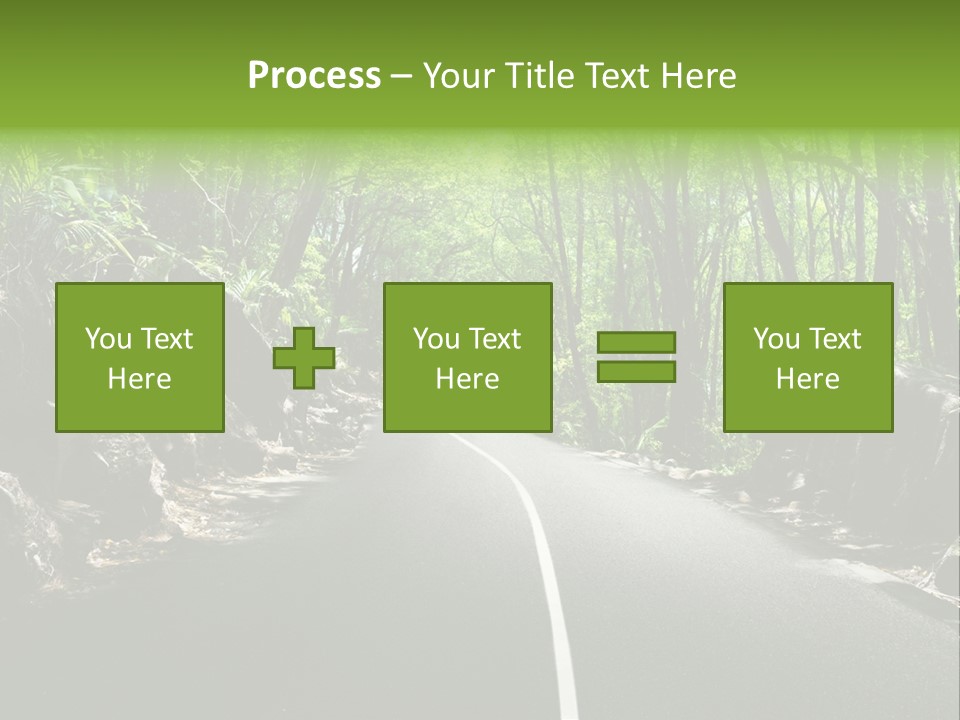 Nature Seychelles Highway PowerPoint Template