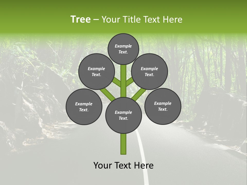 Nature Seychelles Highway PowerPoint Template