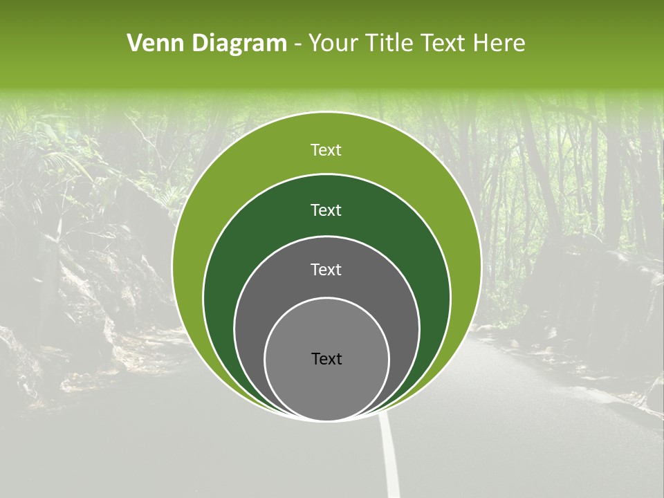 Nature Seychelles Highway PowerPoint Template