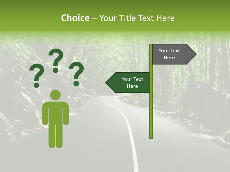 Nature Seychelles Highway PowerPoint Template