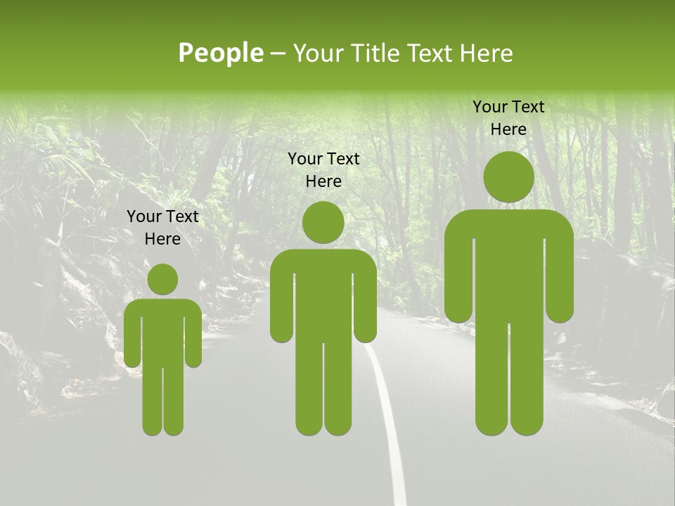 Nature Seychelles Highway PowerPoint Template