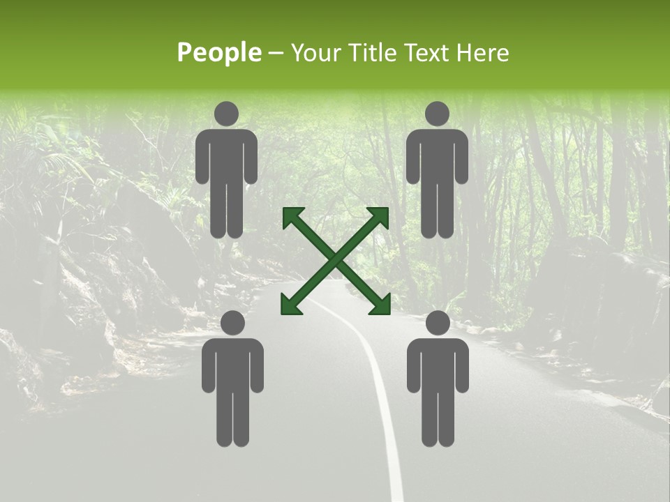 Nature Seychelles Highway PowerPoint Template