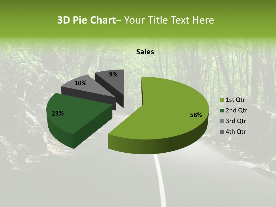 Nature Seychelles Highway PowerPoint Template