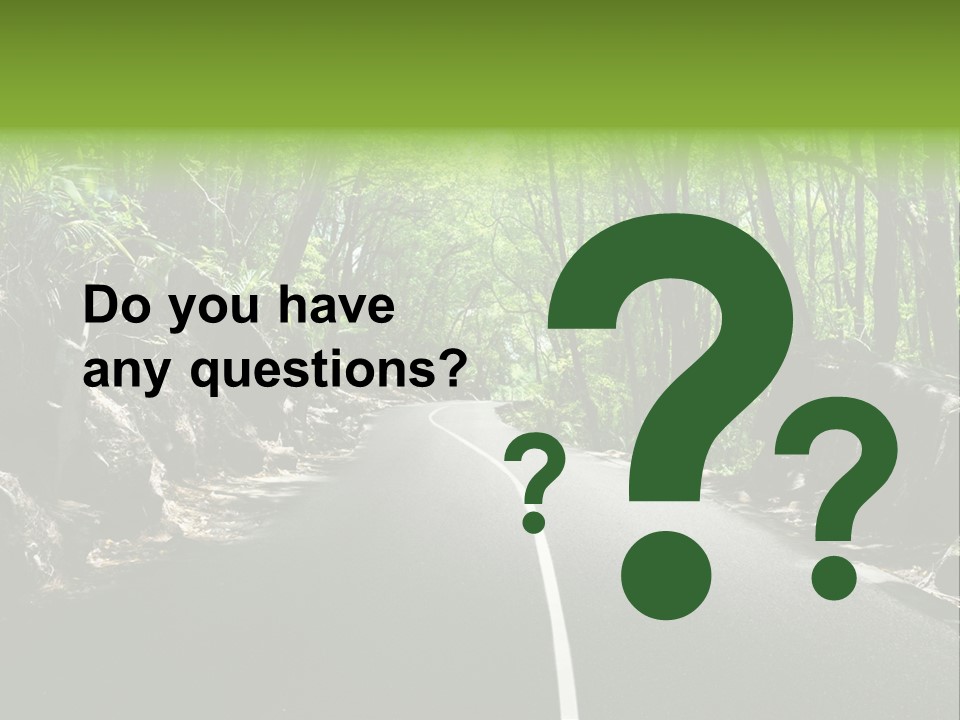 Nature Seychelles Highway PowerPoint Template