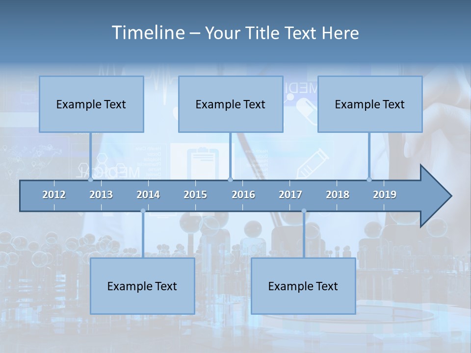 A Doctor Holding A Stethoscope In Front Of A Group Of People PowerPoint Template