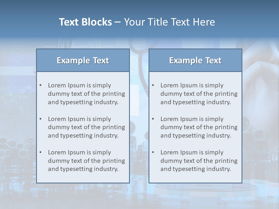A Doctor Holding A Stethoscope In Front Of A Group Of People PowerPoint Template