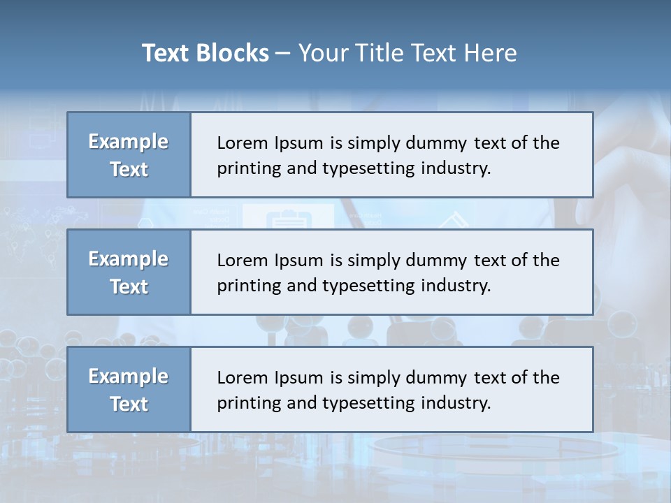 A Doctor Holding A Stethoscope In Front Of A Group Of People PowerPoint Template