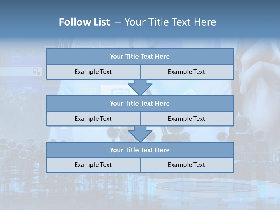 A Doctor Holding A Stethoscope In Front Of A Group Of People PowerPoint Template