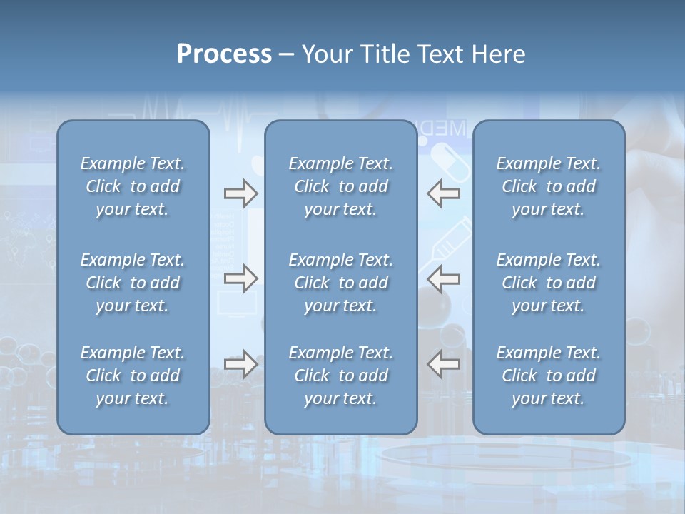 A Doctor Holding A Stethoscope In Front Of A Group Of People PowerPoint Template
