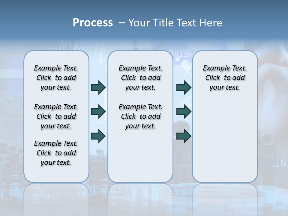 A Doctor Holding A Stethoscope In Front Of A Group Of People PowerPoint Template