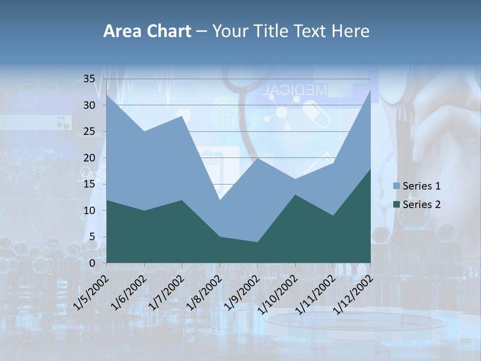 A Doctor Holding A Stethoscope In Front Of A Group Of People PowerPoint Template