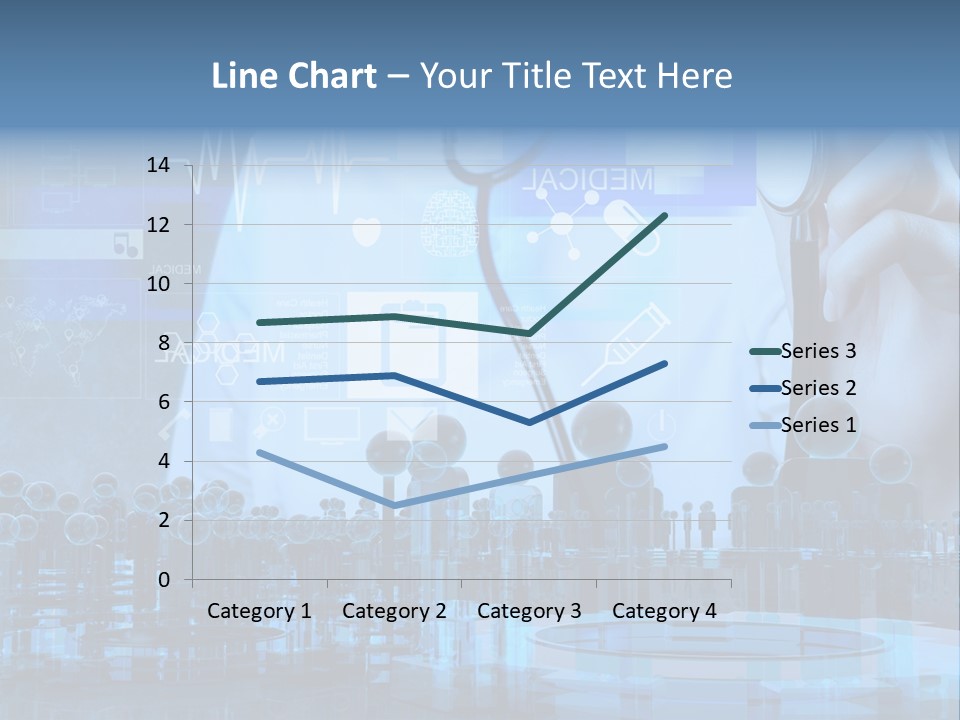 A Doctor Holding A Stethoscope In Front Of A Group Of People PowerPoint Template