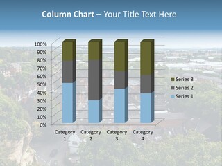 An Aerial View Of A Town With Lots Of Trees PowerPoint Template