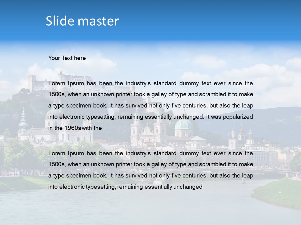 Cathedral Landscape Europe PowerPoint Template