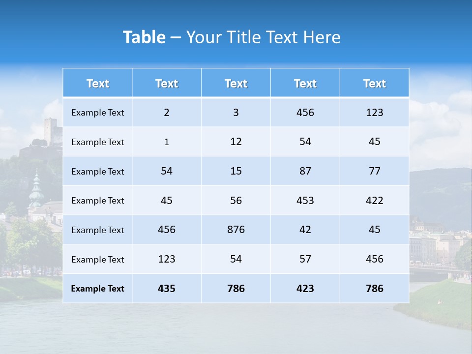 Cathedral Landscape Europe PowerPoint Template