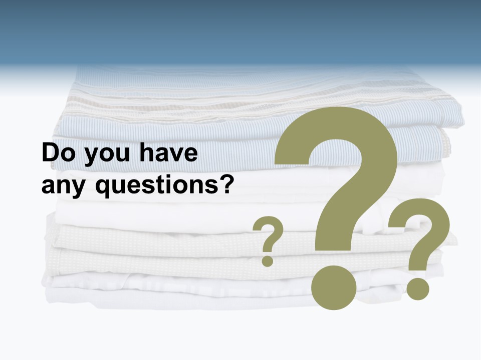 Bedroom Nobody Blanket PowerPoint Template