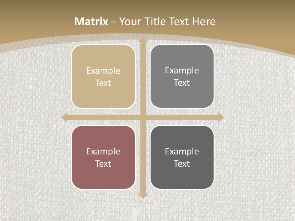 Burlap Texture Design PowerPoint Template